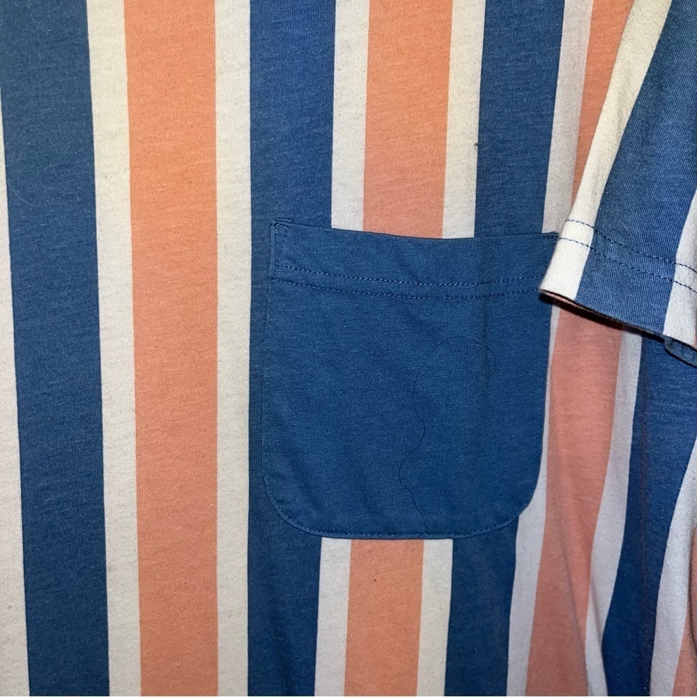Original Use Striped pink & blue shirt with chest pocket, size Large - Picture 3 of 4